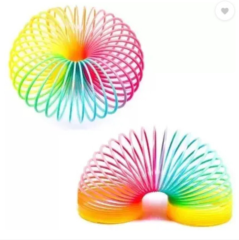 womaniyaa 1 Rainbow Spring Toy-Colorful Jumbo Slinky for Kids & Adults, Stress Relief Gag Toy(Multicolor)
