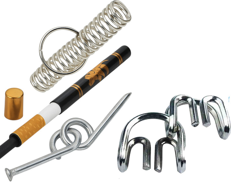 NOWAIT Magic Super Classic Trick Set spring, keel, cigarette, mw spring, keel, cigarette, mw Gag Toy(Multicolor)