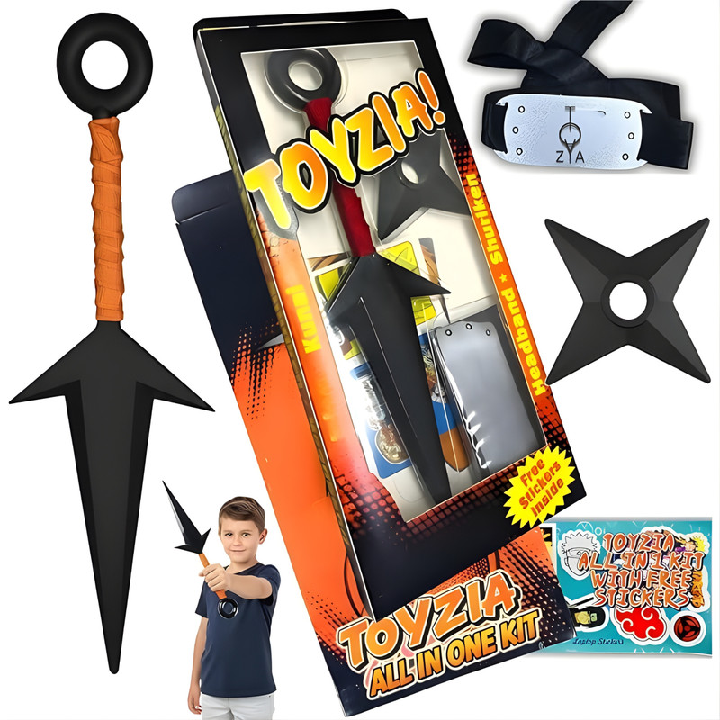 GEEKY KIDZ Naruto sword set Anime toy Gag Toy(Multicolor)