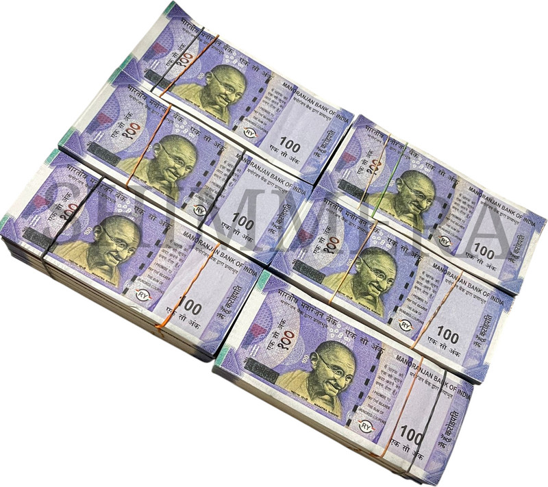 SHIMMERA Realistic ₹100 Dummy Currency Notes for Props & Display (Pack of 500) Fidget Toy Gag Toy Gag Toy(MUTICOLOUR)