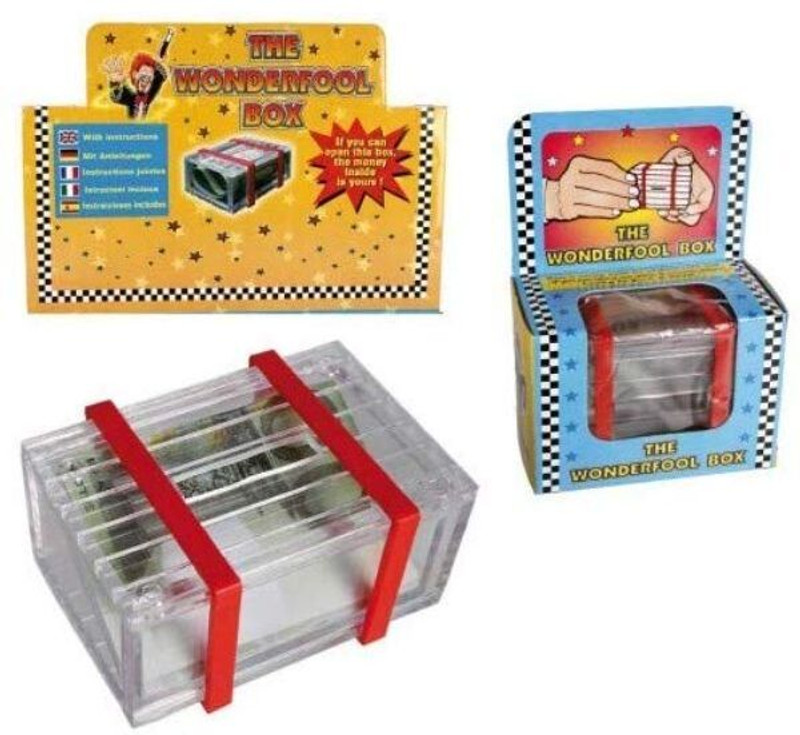 PTCMart Mystery Money Lock Puzzle Box Magic Trick Game Magic Puzzle / Trick Box Toy Gag Toy(Multicolor)
