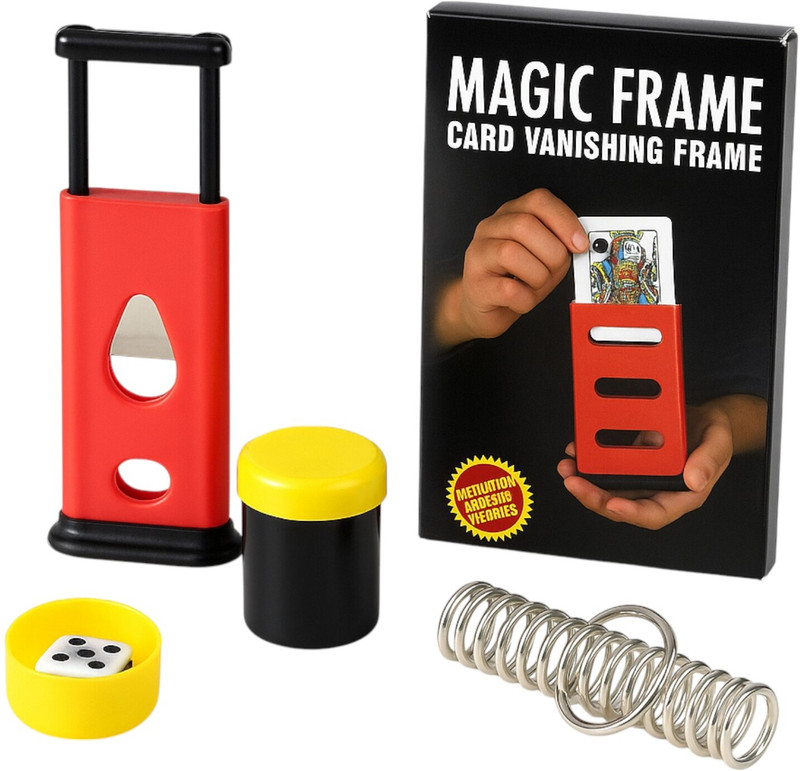 vkmart Amazing Wonder Magic Combo Set finger cutte, magic frame, dice dabi, spring finger cutter, magic frame, dice dabi, spring Gag Toy(Multicolor)