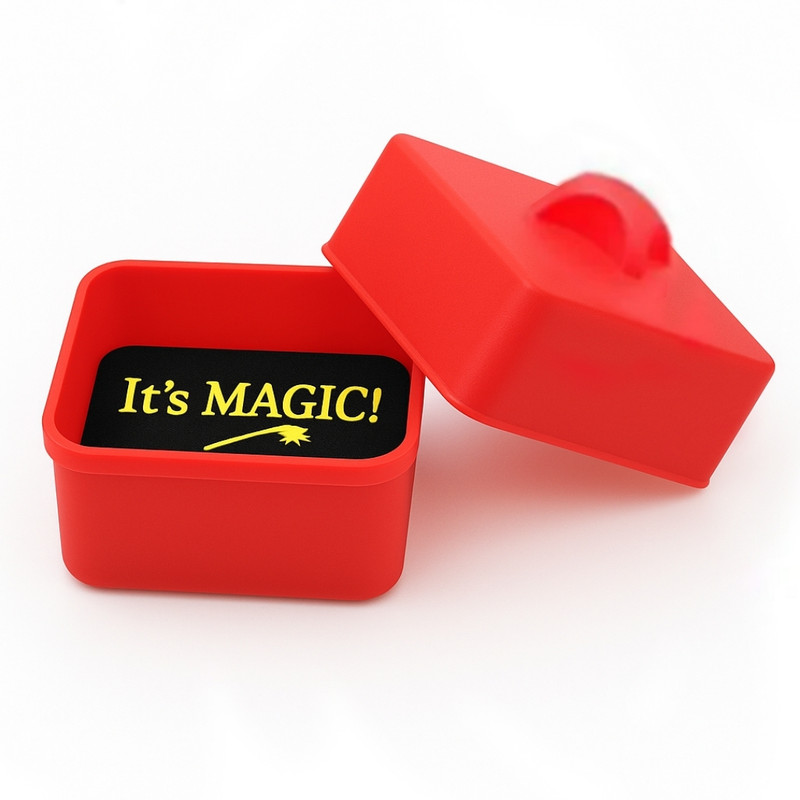 MYSTIFY MAGIK Magical Candy Box Appearing and Vanishing Trick for Kids Magic Trick Gag Toy(Red)