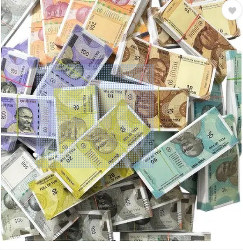 kettoby FAKE INDIAN CURRENCY NOTES 10EACH NOTE OF ALL FAKE NOTE TOYS FOR KIDS note Gag Toy(Multicolor)