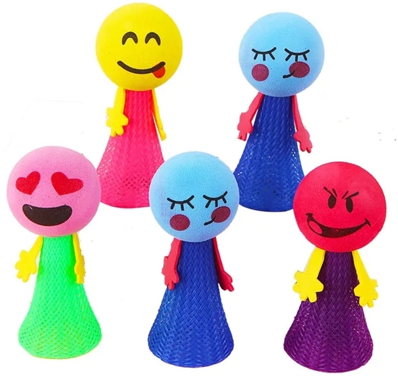 Sawkirp darshraj Jumping emoji Emoji Jump Toy Smiley elf/Jumper Gag Toy(Multicolor)