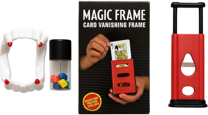 vkmart Classic All Purpose Magic Set cube dabi,finger cutter,frame,pencil cutter crazy cube dabi, finger cutter, magic frame, pencil cutter Gag Toy(Multicolor)