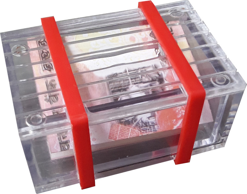 NOWAIT Magic Wonder Puzzle Money Lock Box Trick Toy Magic Puzzle / Trick Box Toy Gag Toy(Red, White)