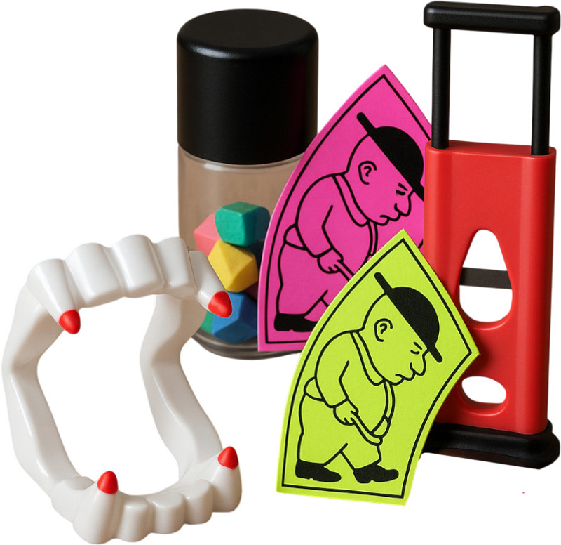 PTCMart Smart Kids Magical Trick Toy small big man, crazy cube, finger cutter, surai small big man, crazy cube dabi, finger cutter, surai Gag Toy(Multicolor)