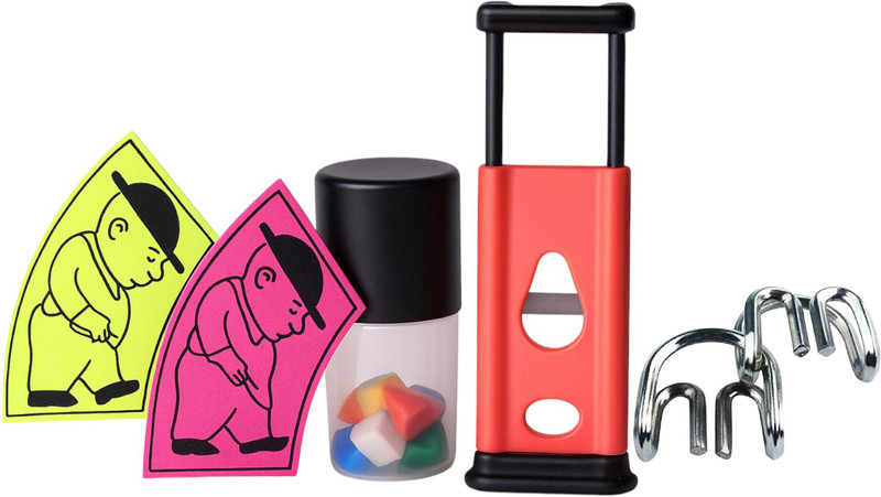 NOWAIT Multi Amazing Purpose Magic small big man, crazy cube dabi, finger cutter, teeth small big man, crazy cube dabi, finger cutter, teeth Gag Toy(Multicolor)