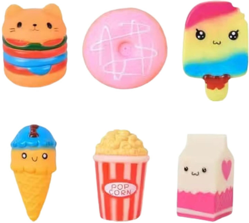 CANOSSE Drooling Munchies Soft Squeeze Toys Cute Food Shaped | Toys for Kids & Adults Drooling Munchies Toys Gag Toy(Multicolor)