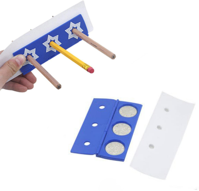 MYSTIFY MAGIK Pencil Through Coin Magic Trick | Locking Coin Case | Street Magic Toy Coin Penetration Gag Toy
