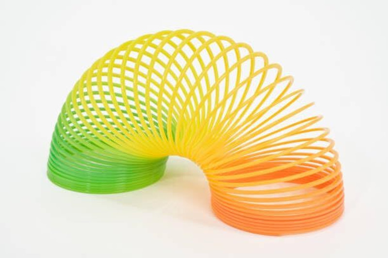 JRYU Super Magic Rainbow Slinky I Original Plastic Coil Fidget Spring Toy MAGIC SPRING Gag Toy