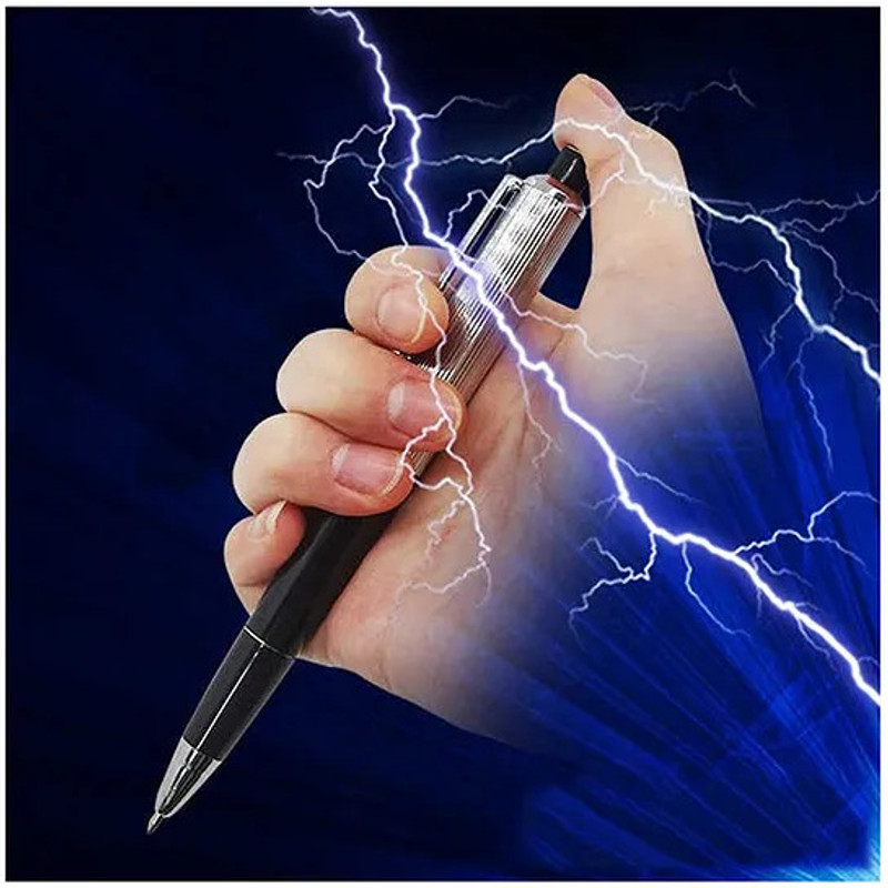 CJ CHILDREN'SJOY Shock Pen Toy For Prank, and fun for Kids shok pen Gag Toy(steel)