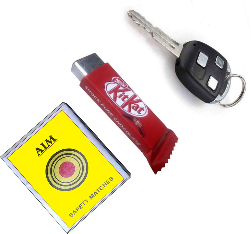 PTCMart Electric shock prank gag toy Chocolate pen key combo of 3 Gag Toy Gag Toy