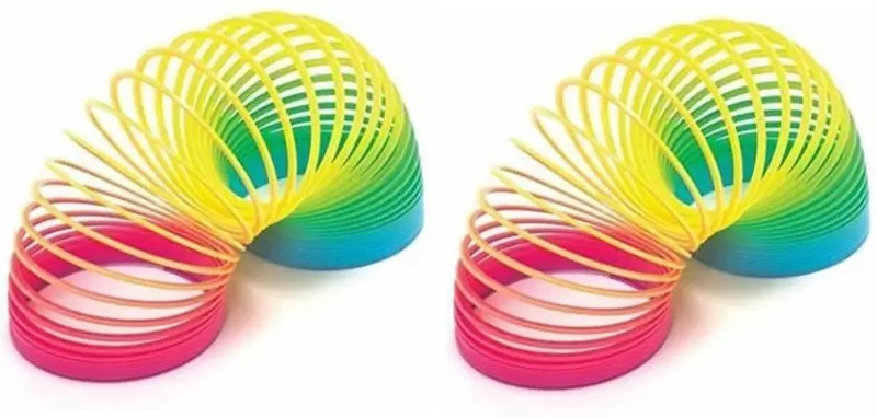 Gamiii Baby and Kids Rainbow Color Toy Magic Spring (Multi Color) Spring Gag Toy(Multicolor)