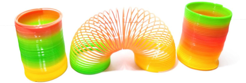 JRYU Unique Magic Rainbow Slinky MAGIC SPRING Gag Toy