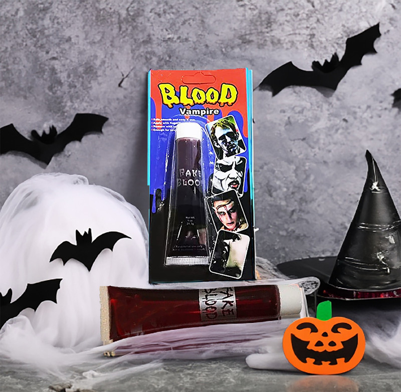 Dhinchak Fake blood tube for prank & Gag toys 30ml best quality body paint makeup to horror & vampire Halloween props Prank gag toy Fake blood Gag Toy(Red)