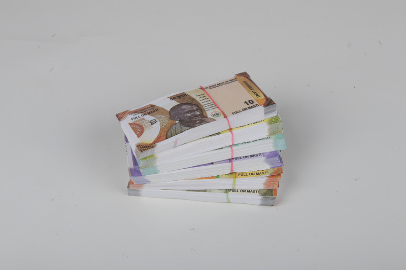 Velinor Kids' Pretend Play Money Set: 120 Fake Indian Rupee Notes Notes - Assorted Denominations for Educational Fun and Play" Gag Toy(Multicolor)