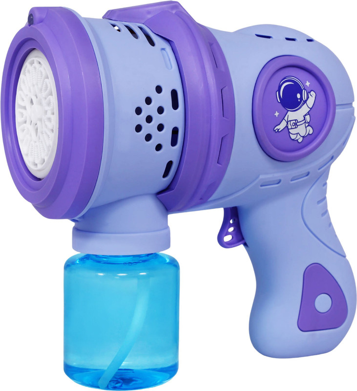CRAFTOOTOYS Automatic Bubble Gun Machine for Kids, Indoor Outdoor Bubble Maker Automatic Bubble Gun Gag Toy(Blue)