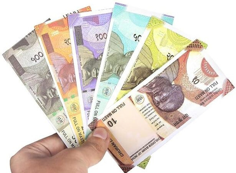 kamak Fake Money 25*6=150 Currency for Kids Fake Indian Note for Kid Churan Wale Notes FAKE CURRENCY Gag Toy(Multicolor)