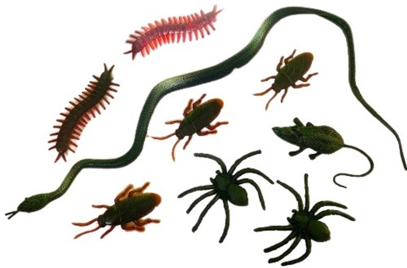 VEDY animal toys rubber snake,cockroach,rat and centipede kan khajura gang toys Gag Toy(Multicolor)