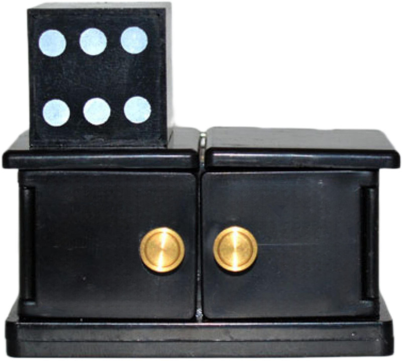 MYSTIFY MAGIK Magic Miracle Die Box Magic Trick for Kids and Adults | Vanishing Dice Illusion Magic Tricks for Close-Up Magic | Dice Magic Trick Gimmick | Mini Version Gag Toy(Black)