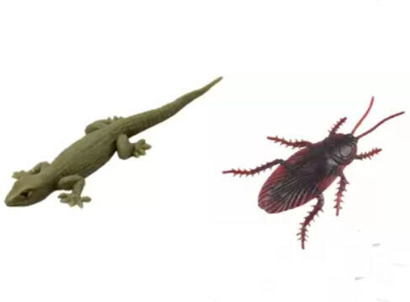 collectivemed Fake Cockroach and Fake Lizard Prank Toy Lizard, Cockroach Silicone Toy Gag Toy Fake Cockroach and Fake Lizard Gag Toy(Brown)