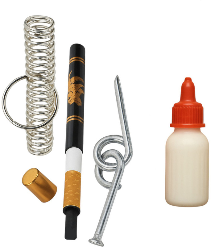 NOWAIT Amazing Universal Magic Trick Combo spring, keel, cigarette, milk bottle spring, keel, cigarette, milk bottle Gag Toy(Multicolor)