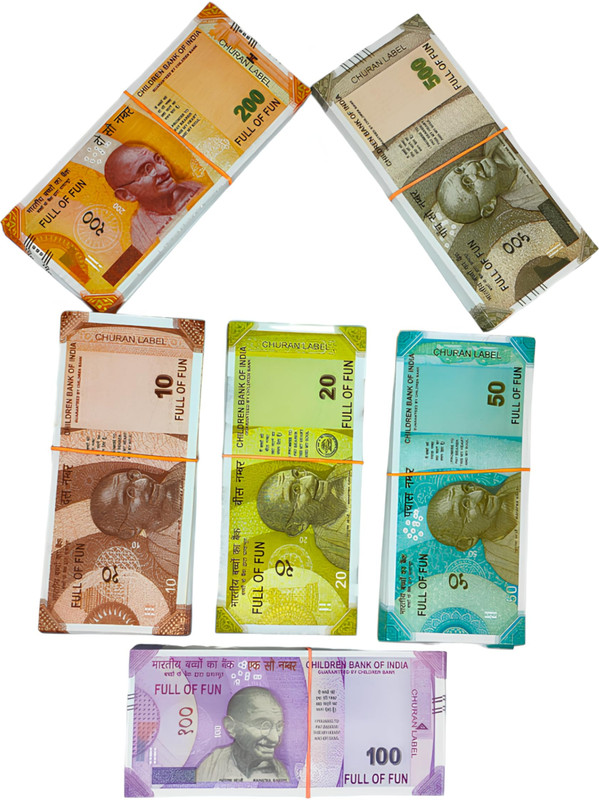 MR Playing Indian Currency Fake Note with best quality pack of 600 note Gag Toy(Multicolor)