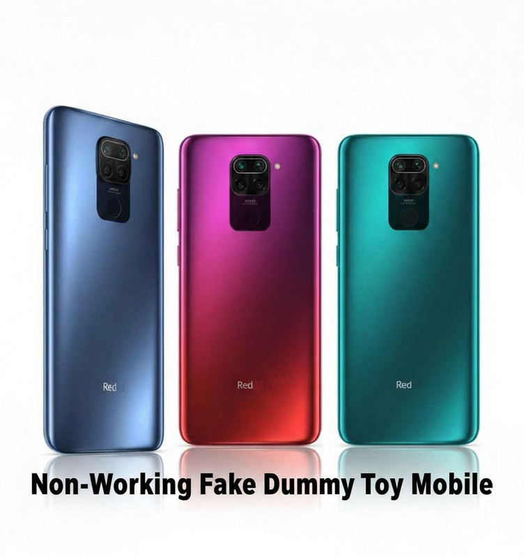 TITTYNO Fake Non-Working Dummy Display Model Mobile for Redme 9 Black Color Screen Non-Functional Replica Kids Toy for Entertainment Purposes Pranks Shoots or Gift Gag Toy(Multicolor)