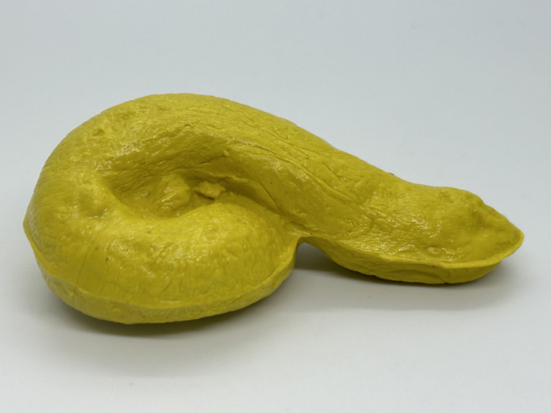 SSR SHOP Fake Plastic Prank Toy / Unique Paper Weight / Unbreakable Prank Poop Toy Gag Toy(Yellow)