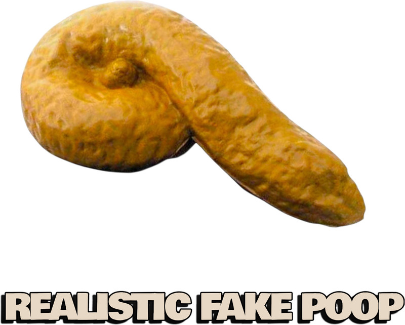 taka saki fake potty for kids gag toy faked poop duplicate rubber poop(1 pcs) mock poop Gag Toy(Brown)