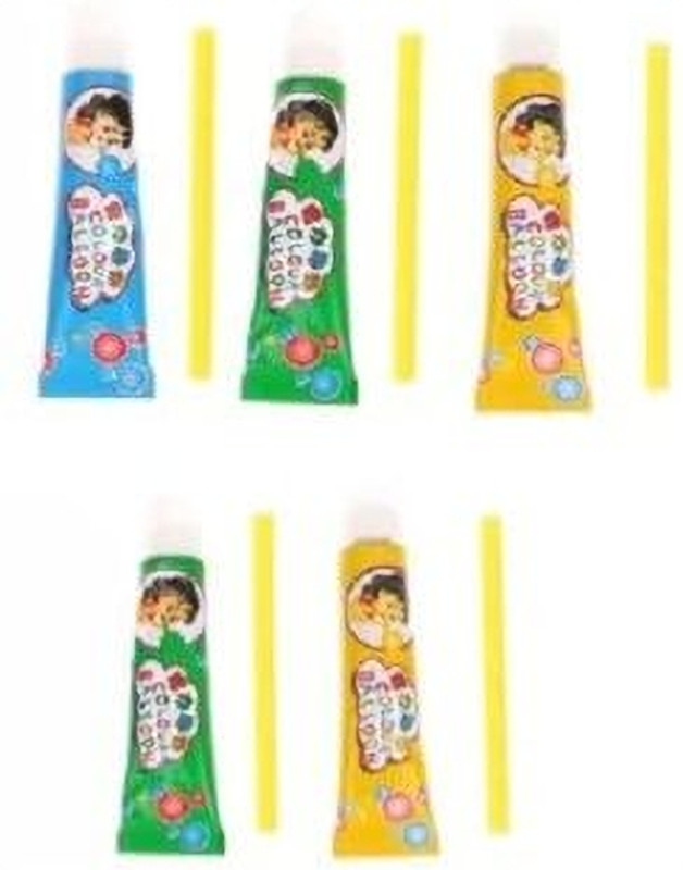 pmh Blow Bubble Balloon with Straw (Pack of 5 Tubes) bubble Gag Toy