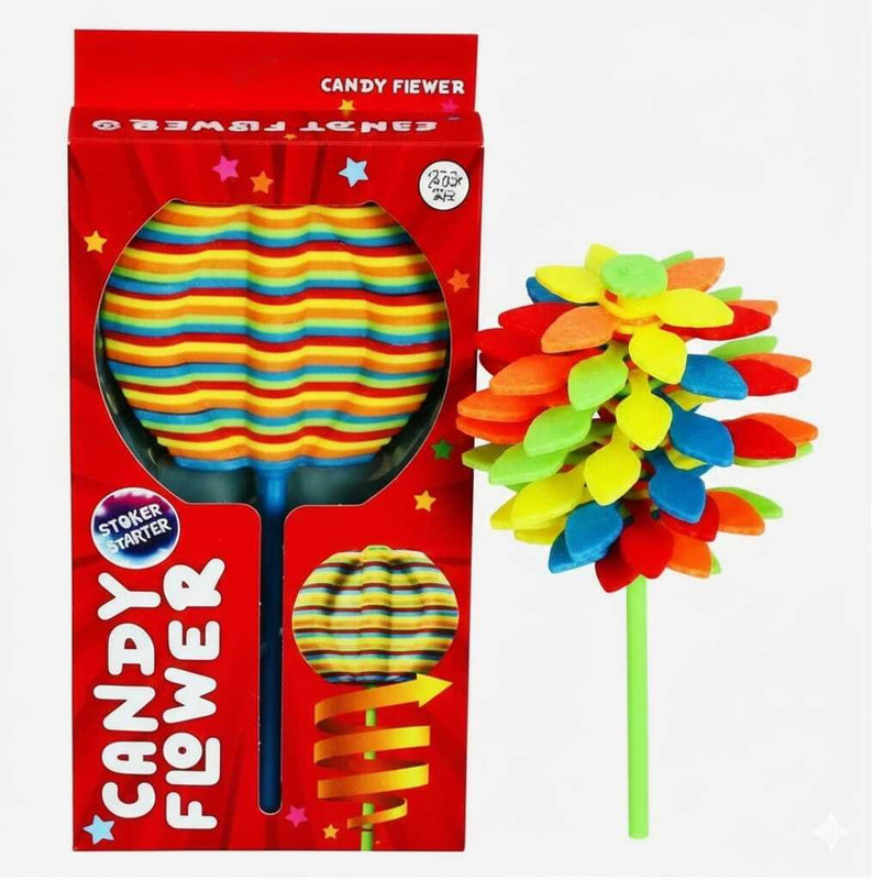 ParshvGroups Candy Flower Toy For Kids, Spinning Flower, Stress Relieve Fidget Toy Candy Flower Gag Toy(Multicolor)