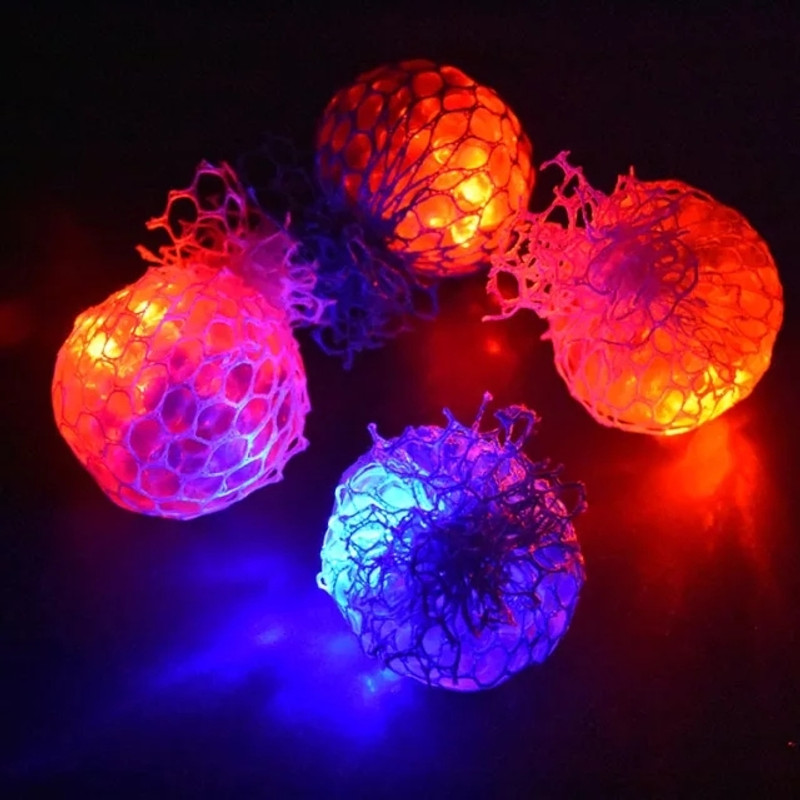 Sawkirp darshraj Mesh ball Squishy light ball Gag Toy(Multicolor)