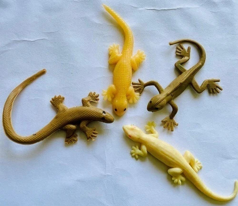 VEDY lizard toys (set of 4) lizard toys (set of 4) Gag Toy(Multicolor)