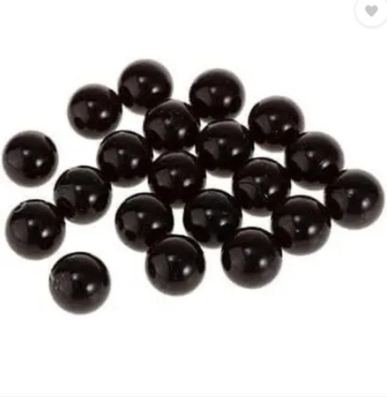 PMW Decorative Black Goli Goti, 25 mm, Pack of 50 GOLI Gag Toy (Black) Goli Goti Gag Toy