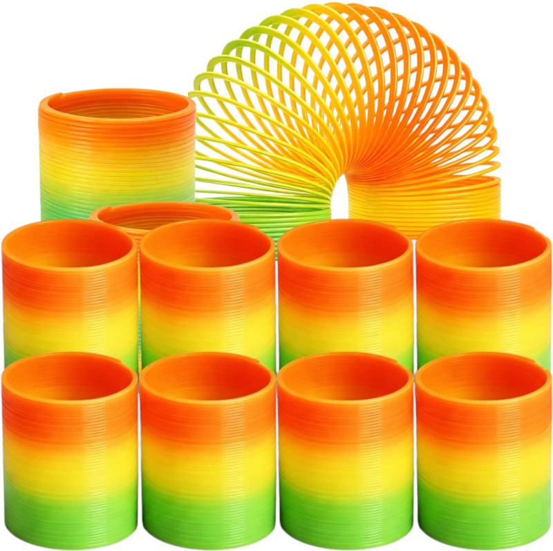 Tera13 Rainbow Spring Toy, Novelty Stress Relief Toy For Adults, Return Gift For Kids Magic Spring Gag Toy(Multicolor)