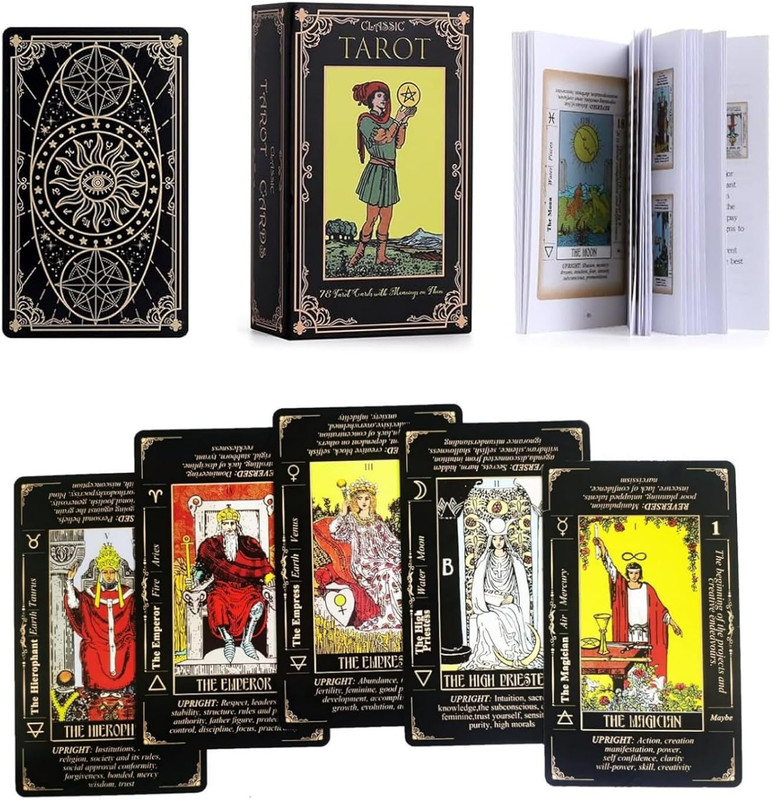ELQORAX ELQ-TAROT-78-MULTI Tarot Cards / Fortune Telling Cards Gag Toy(Multicolor)