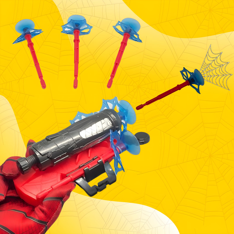 KITTER Spiderman Web Shooter For Kids | Spiderman Web Shooter Launcher Spider Web Shooter Toy For Boys Gag Toy(Multicolor)
