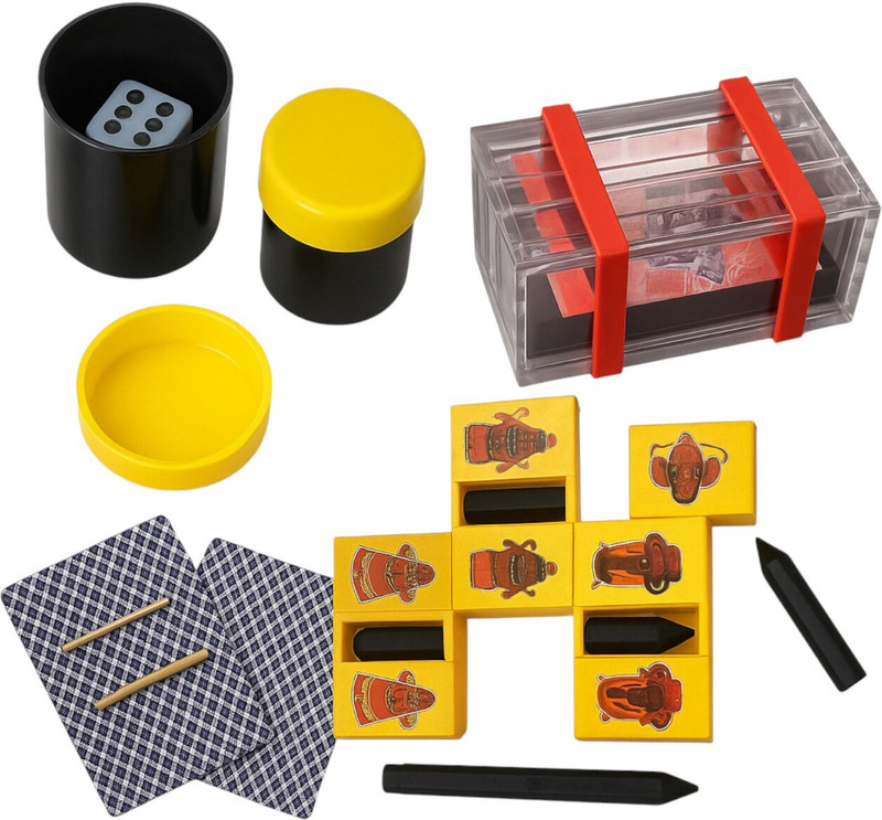 vkmart Amazing Fun Magic Trick Kit dice dabi,note box, card stick,pencil cutter dice dabi, note box, card stick, pencil cutter Gag Toy(Multicolor)