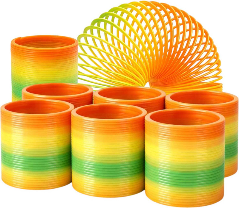 Tera13 Cute Bouncy Spring Slinky Toys, Kids Novelty Stress Relief Toy, Fun Return Gift Magic Spring Gag Toy(Multicolor)