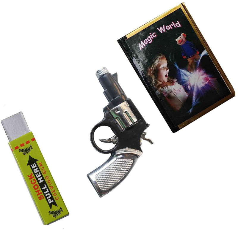 GARNER shock book chewingum gun provides kids with a shocking and cool experience shock gag toy for prank Gag Toy(Multicolor)