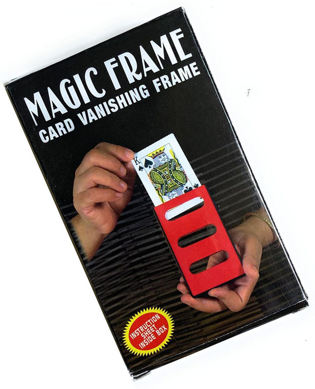 VK MART Fun Magic Card Vanishing Frame – Disappearing Playing magic frame card Gag Toy(Multicolor)