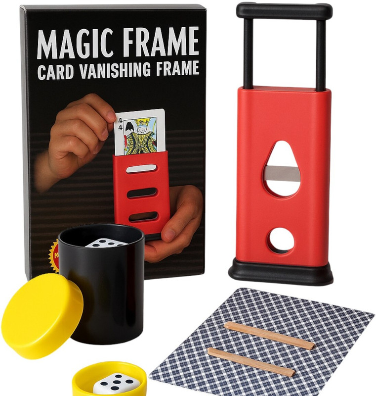 NOWAIT Magic Amazing Tricks Starter Kit cube dabi, finger cutter, frame, dice dabi crazy cube dabi, finger cutter, magic frame, dice dabi Gag Toy(Multicolor)
