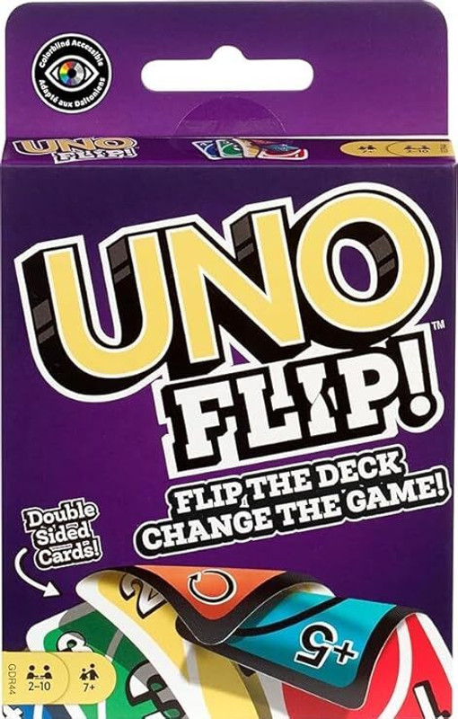 PMW UNO Kid Uno Flip Side Card Game, Multi Color UNO CARDS Gag Toy