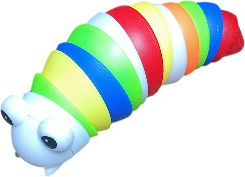 ANO Small Slug Fidget Toy for kids and Adults Stress Relief Toy, Slug Fidget Toy Gag Toy(Multicolor)