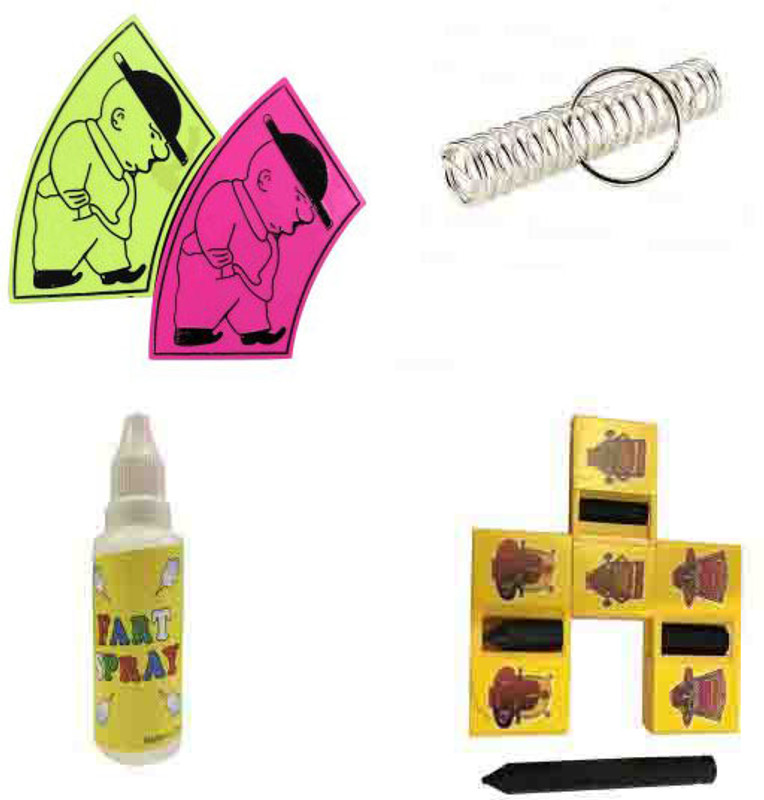 PTCMart Big small man, Puzzle Spring, fart Spray, Puzzle Pencil Prank toys for kids gag toy Gag Toy