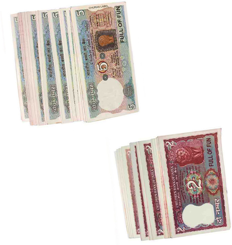 COUNTACH printed Fake indian currency look like real money 2Rs,5Rs,500Rs(30each)90pcs Fake Notes Gag Toy