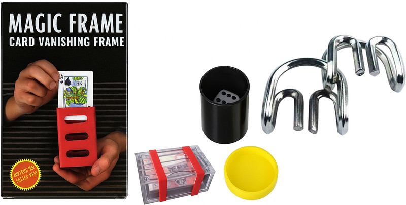 vkmart Super Premium Magic Trick Box magic frame, dice dabi, note box, mw magic frame, dice dabi, note box, mw Gag Toy(Multicolor)